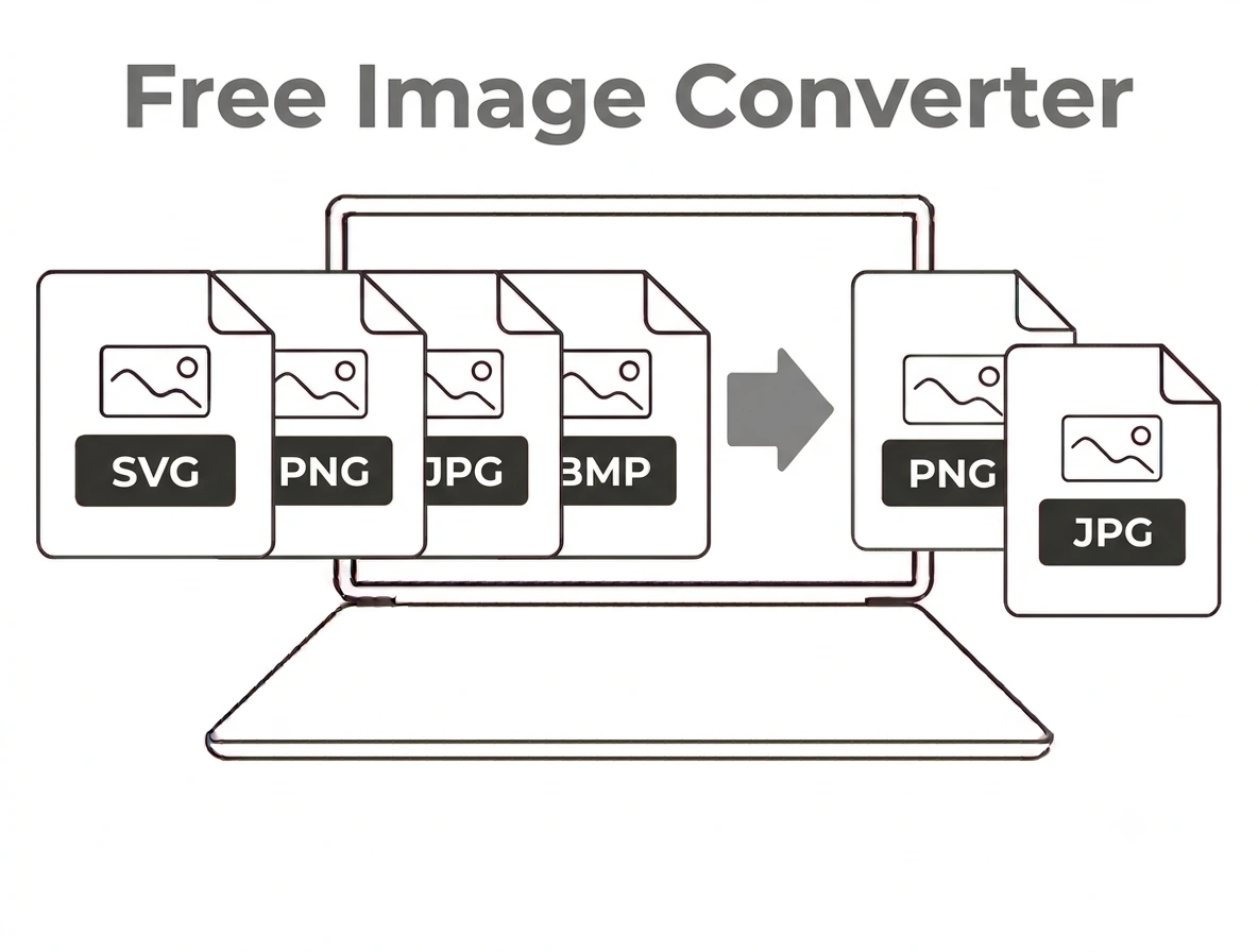 Free image converter drag and drop upload and convert interface