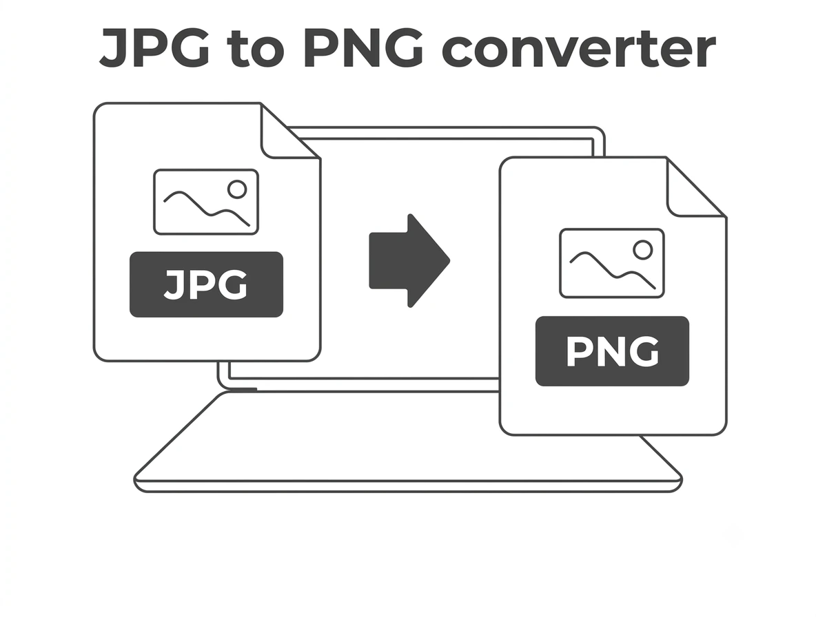 JPG to PNG converter drag and drop upload and convert interface