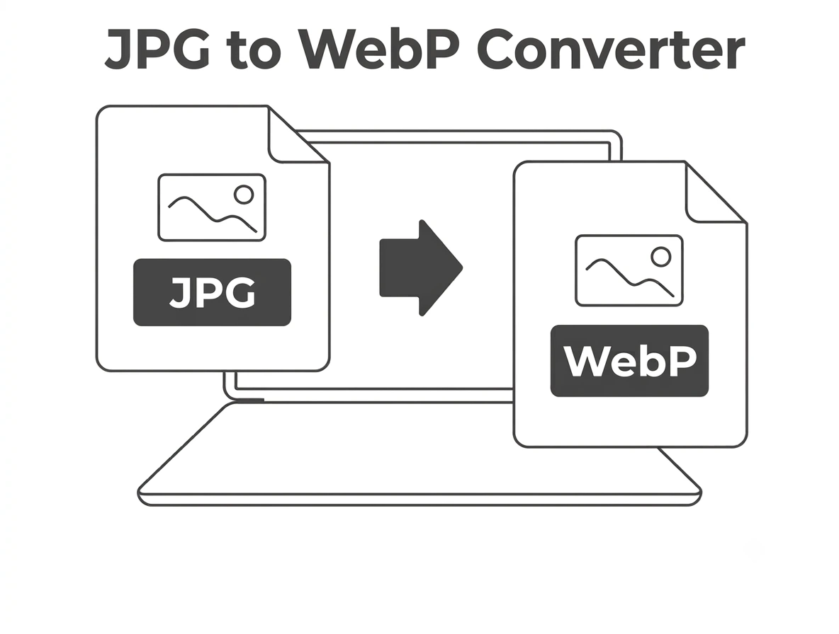 JPG to WebP converter drag and drop upload and convert interface