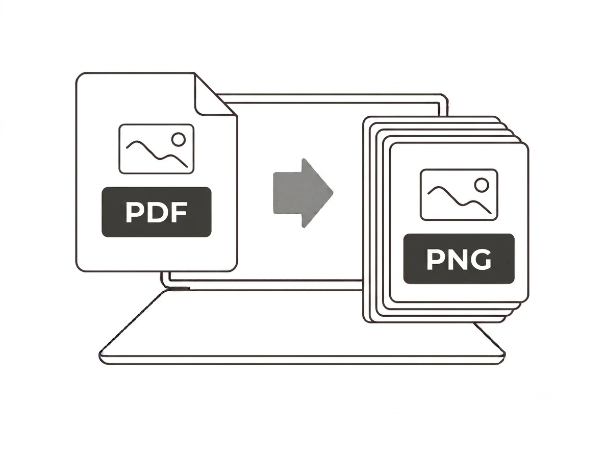 PDF to PNG converter drag and drop upload and convert interface