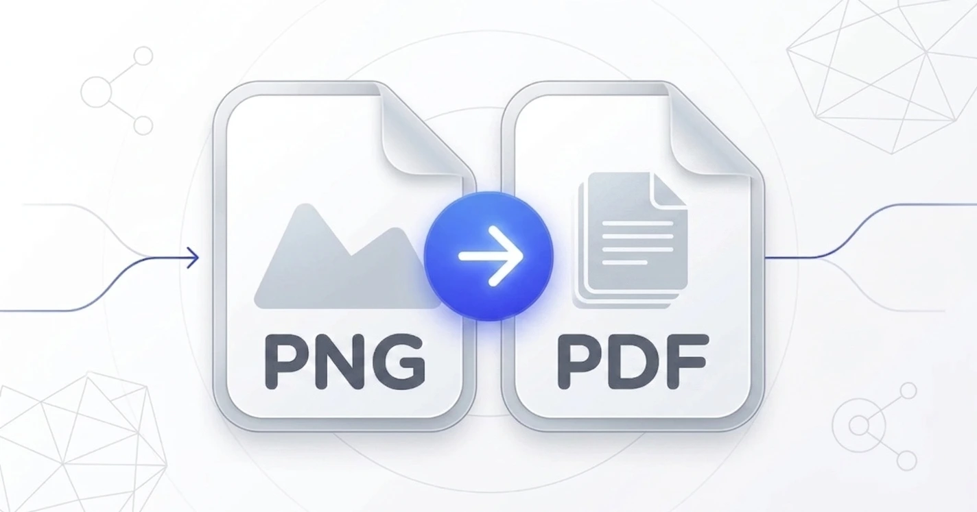PNG to PDF converter combining several PNG files into one PDF inside the browser