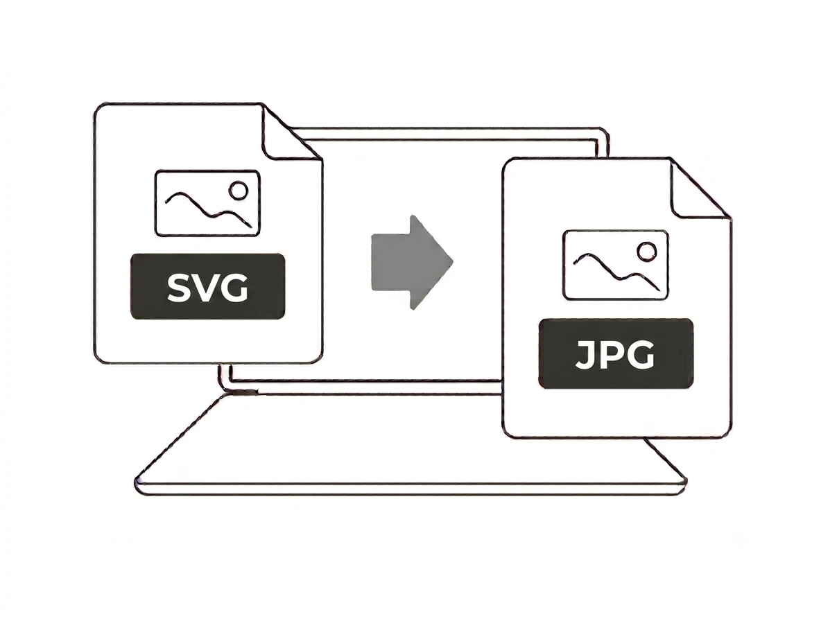 SVG to JPG converter drag and drop upload and convert interface