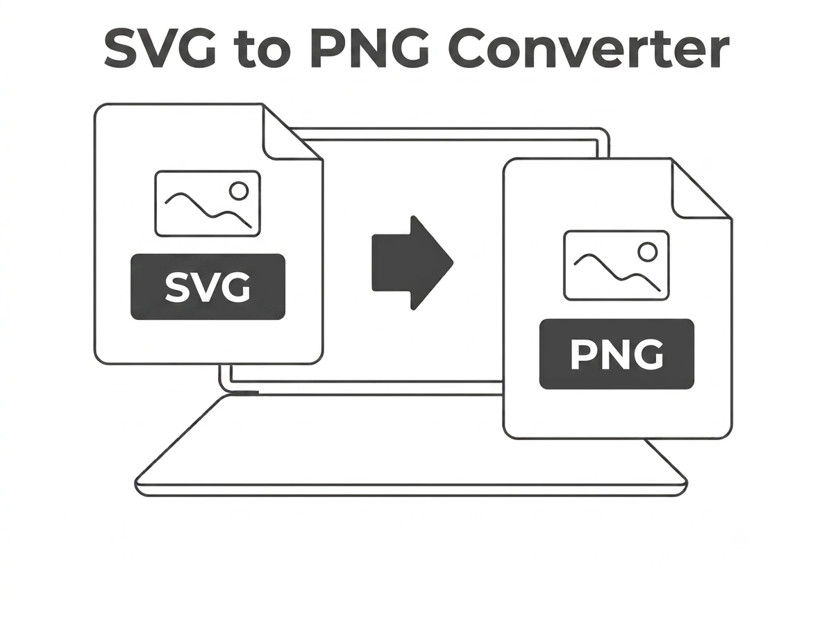 SVG to PNG converter drag and drop upload and convert interface